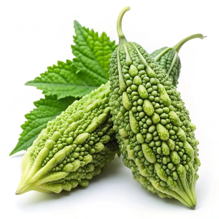 two-green-momordica-karela-isolated-white-background-two-green-momordica-karela-with-flower-leaf-isolated-white-background_1028938-433815